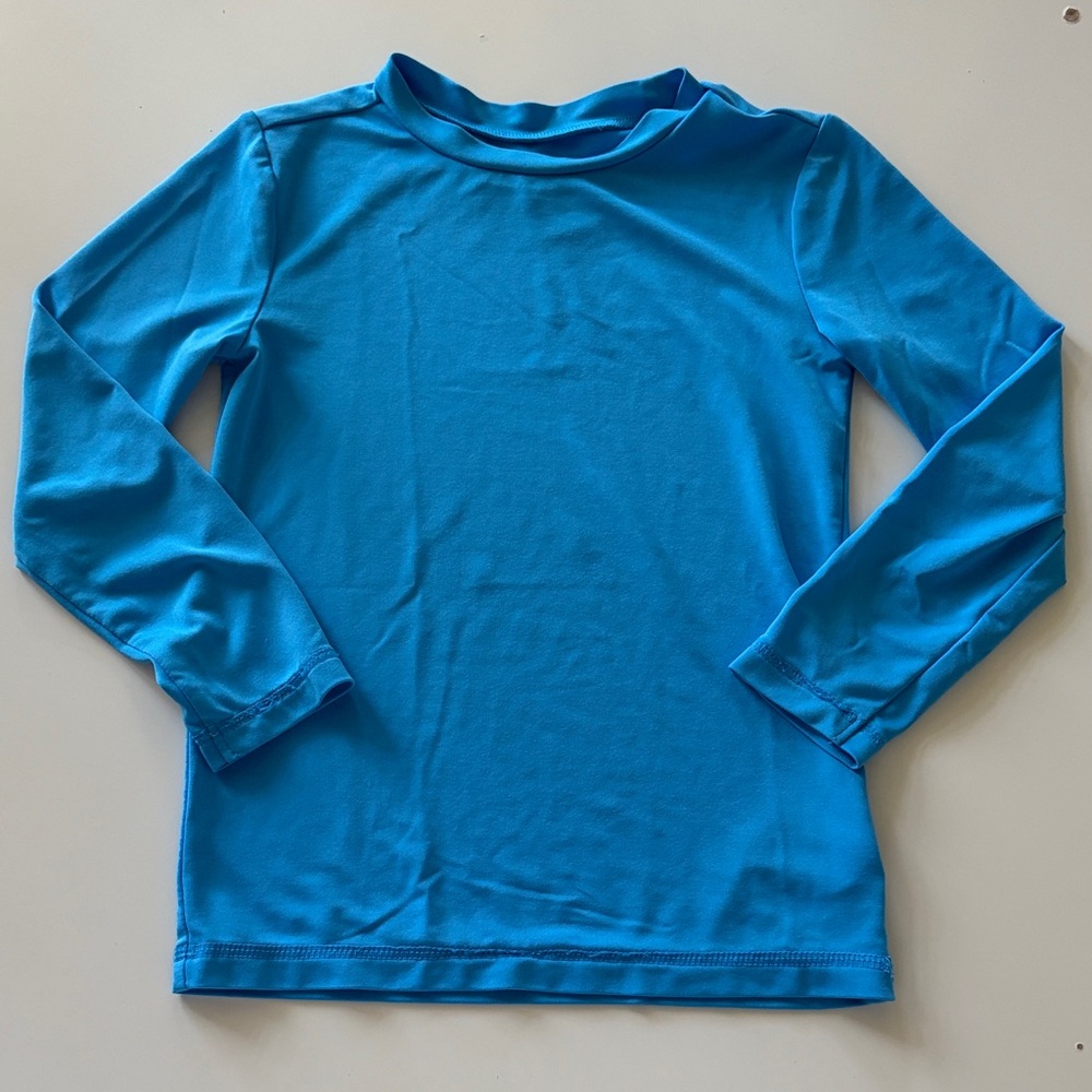 EUC Cat & Jack turquoise rash guard long sleeve